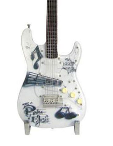 Miniature Instruments Guitarmania Figurine Painted Parade of Guitars