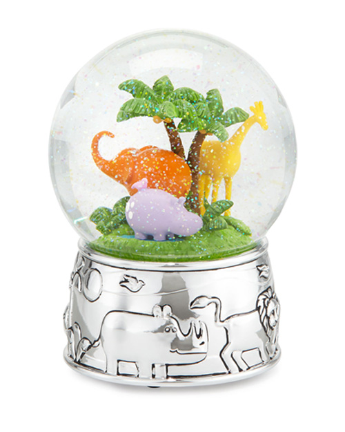 Reed and Barton Jungle Parade Silver Musical Waterglobe