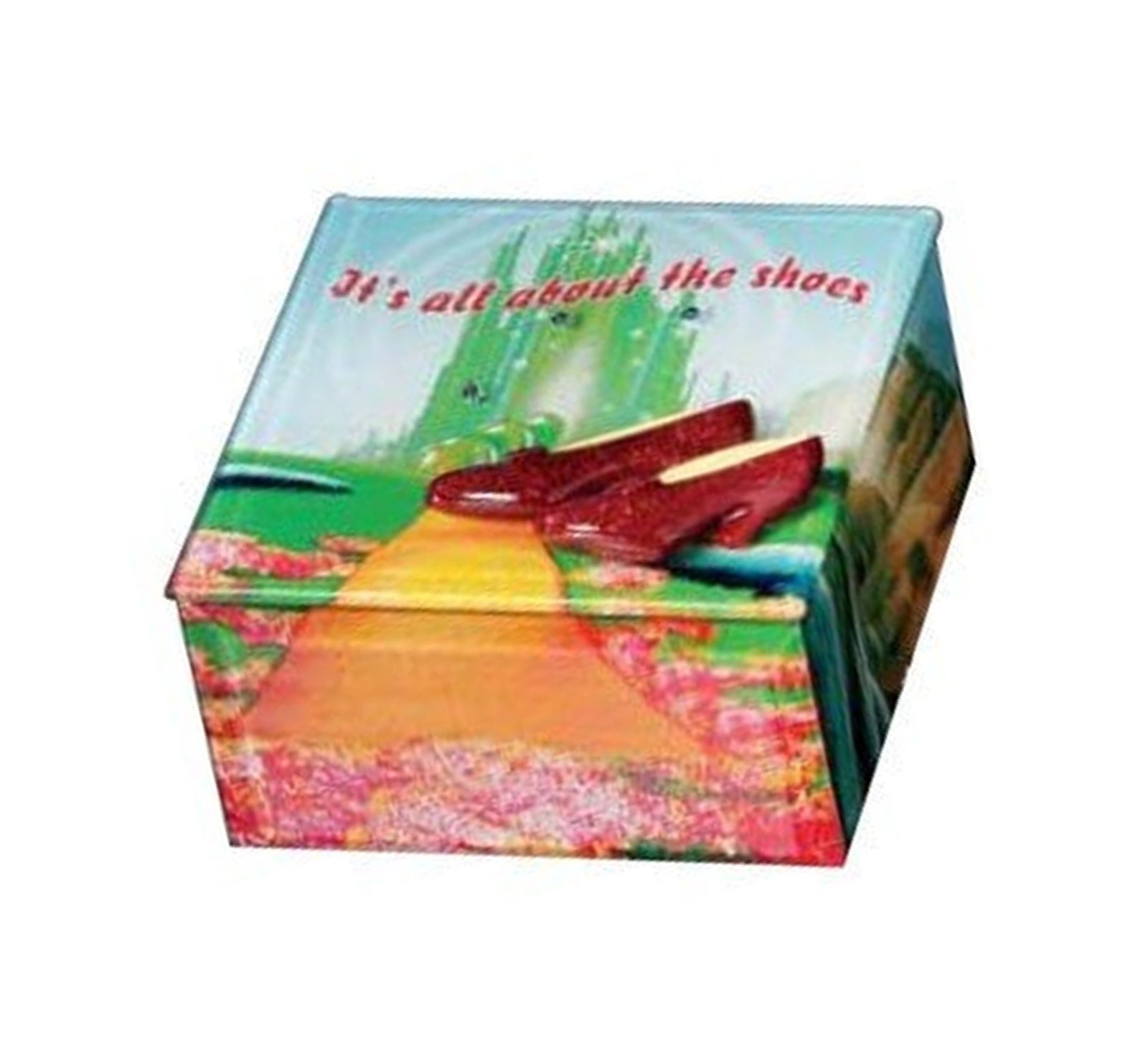 Ruby Shoes Glass Music Box