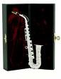 Miniature Saxophone-Silver Plated Solid Brass