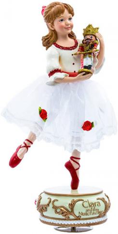 Clara with Nutcracker Musical Figurine