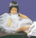 Musical Afro American Ballerina, Black Hair White Dress