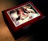 Tiled Collection - Bedtime Prayers on a Large Cherry Deluxe Musical Box