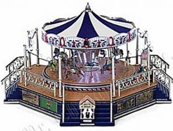 Worlds Fair Platinum Boardwalk Musical Carousel 
