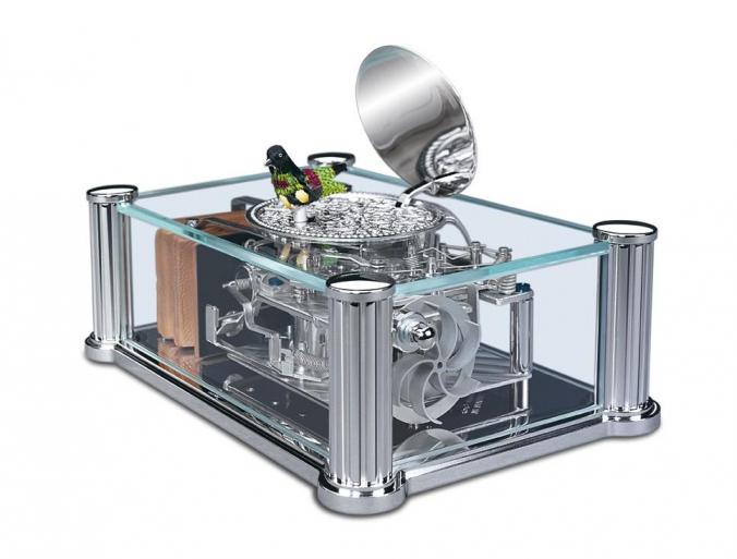 Reuge Music Box The Francastel Transparent Song Bird