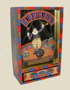 Animated Clown Musical Shadow Box