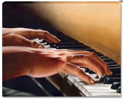 Piano Hands Close Up