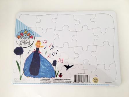 packaged blank jigsaw puzzle for you to paint