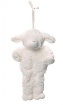 Plush Winky Waggie Lamb Pull Down - Brahms Lullaby