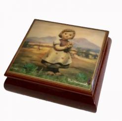 Hummel Music Box Girl with Flowers