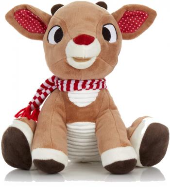 Rudolph The Red Nosed Reindeer Plush Animal. His nose lights up while his song plays. 