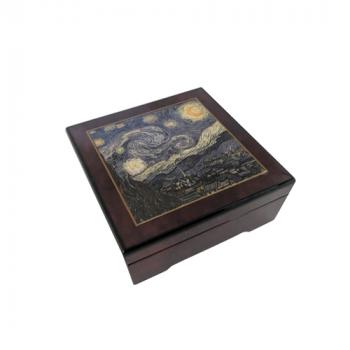 AMAZING GRACE Vintage Square Wind Up Music Box AMAZING GRACE Vintage Square Wind Up Music Box