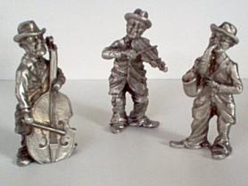 Jazz Trio figurines - Pewter Old Guys 