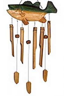 Woodstock Bass Fish Bamboo Chime