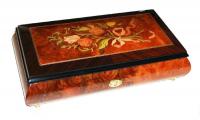 Floral Marquetry of Tulips on Rosewood Lid (1.30)