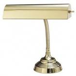 Lamp for Spinet or Console Piano - polished brass gooseneck