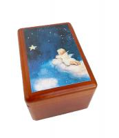 Baby Angel Looks at Star on Jobin Box