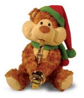 Cuddle Barn "Christmas Cheeks" animated musical Sax Player Bear
