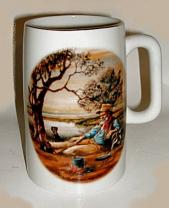 Porcelain Tankard features Song Waltzing Matilda