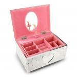 Silver Plated Jewel Box with Twirling Ballerina