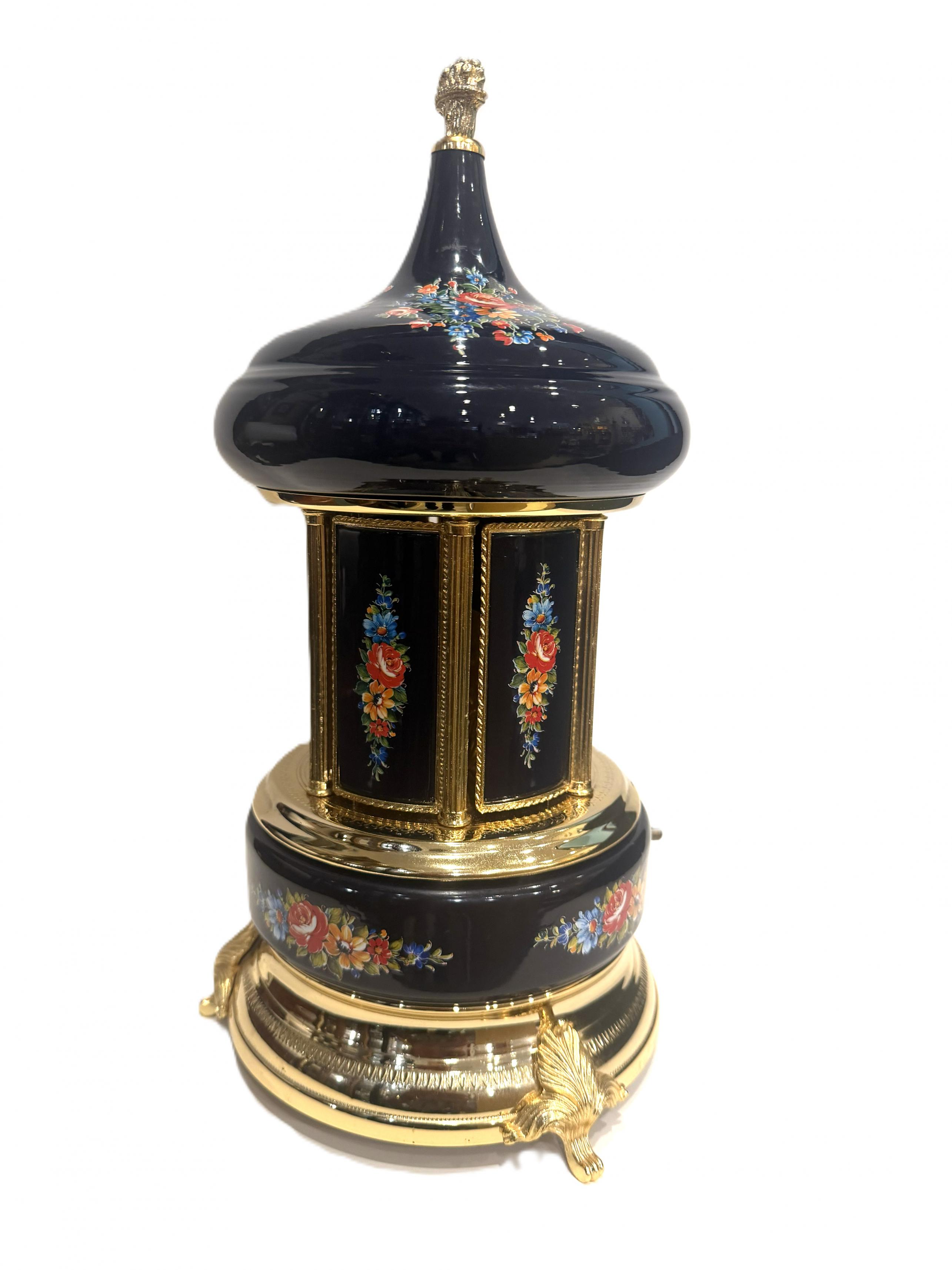 Cobalt Blue Carousel Mosque with Lyre