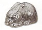 Silver Musical Figurine Bunny Rabbit