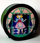 Animated Doll Dancing in Round Shadow Box