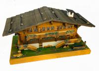 Large Swiss Chalet  with second story and chimney