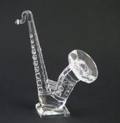 Crystal Saxophone Figurine
