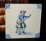 Delft Blue Tile - Guitarist