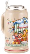 Lidded OktoberfestTankard with Musicians