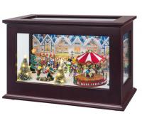 heirloom Christmas scene with carousel 