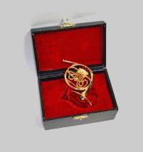 Miniature French Horn 3" with case
