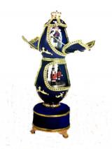 The Royal Nutcracker in double goose eggs musical figurine