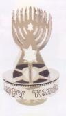 Judaica - Menorah Silver Hanukkah Musical