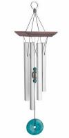 Woodstock Wind Chimes - Turqouise Silver