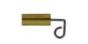 weighted brass stopper for music box mechanism