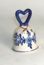 Delft Bell with Heart shaped handle