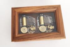 Duo Music Box Elm with Glass Top