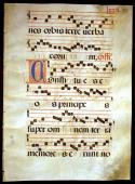 Gregorian Chant illuminated Musical Manuscript