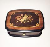 36 note Italian Instrumental Inlay Music Box Top View