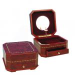 Jewelry Box Octagon Shaped Brown with Ballerina 