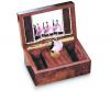 Reuge Dancing Couple twirl in burled elm  musical box