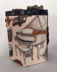 Tzedakah Box with musical instruments