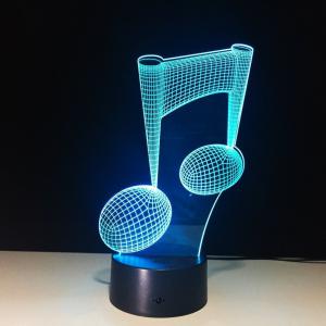 Acrylic Eighth Notes LED Lamp