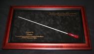 Framed Baton for presentation