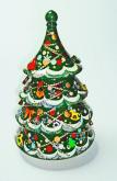 Russian Enamel Rotating Musical Christmas Tree