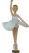 Blonde Ballerina with satin-like tutu 