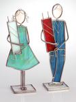 Stained Glass Bar and Bat Mizvah Figurines