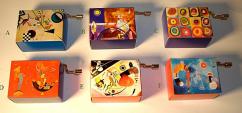 Kandinsky hand crank music boxes